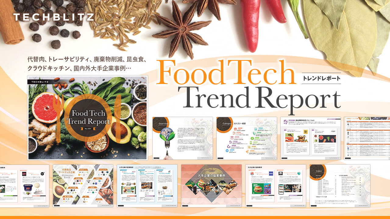 「フードテック（FoodTech）トレンドレポート」代替肉に昆虫食…食品関連の先端技術トレンドまとめ