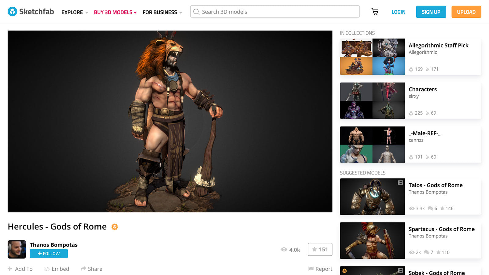 世界最大の3Dコンテンツ共有プラットフォームSketchfab